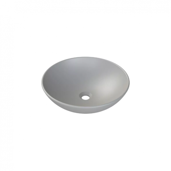 Επικαθήμενος Νιπτήρας Πορσελάνης Φ46 cm Cerastyle Zero 07160A-97 Γκρι Ματ Επικαθήμενος Νιπτήρας Πορσελάνης Φ46 cm Cerastyle Zero 07160A-97 Γκρι Ματ